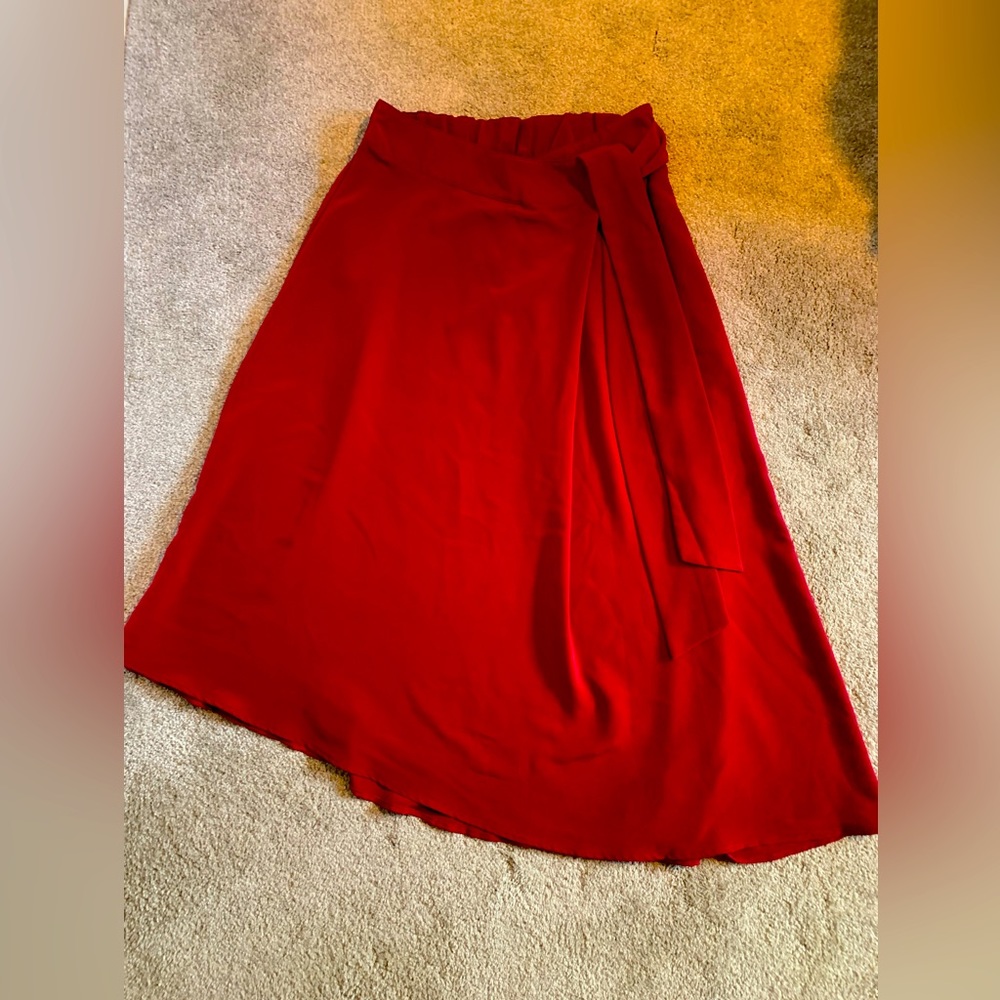 Beautiful Asymmetrical Bordeaux Skirt